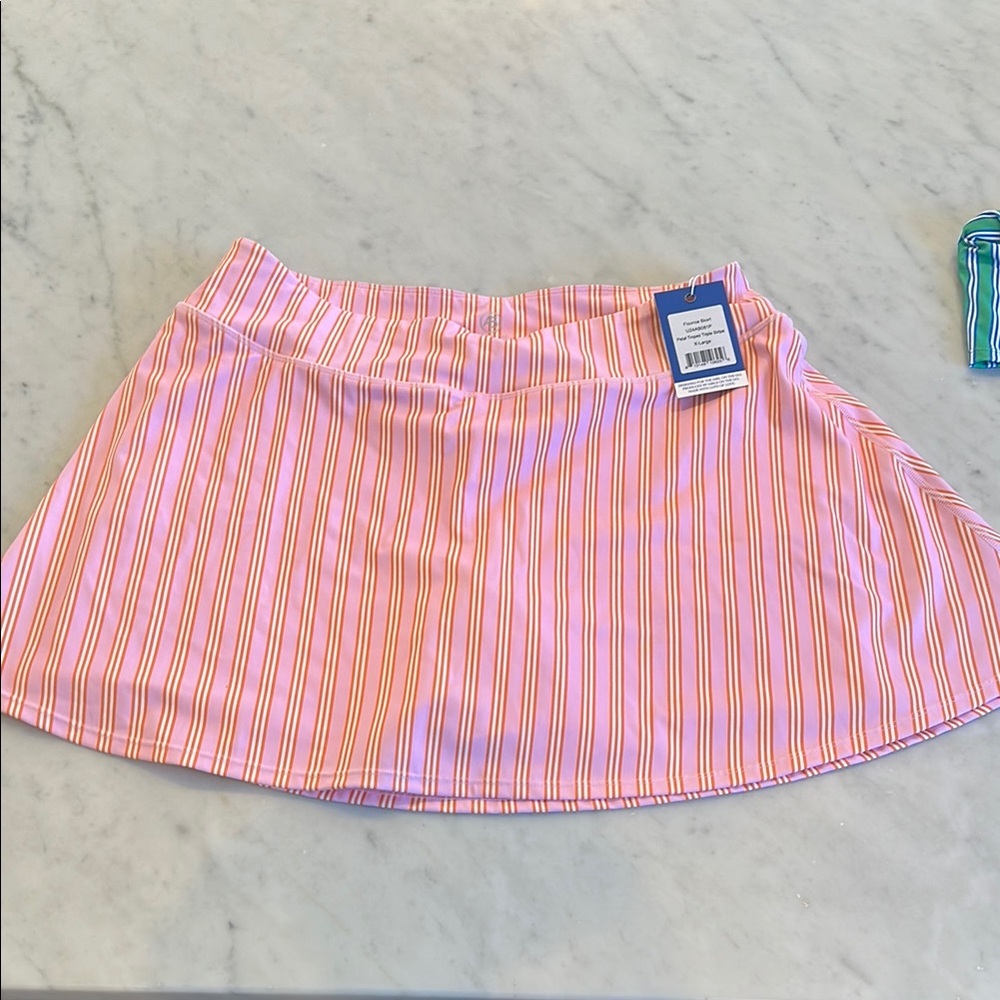 Pink Striped Skirt - Addison bay flounce skirt new with tags - never worn